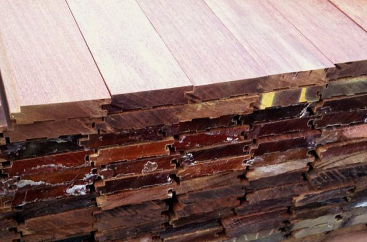 grooved ipe decking boards